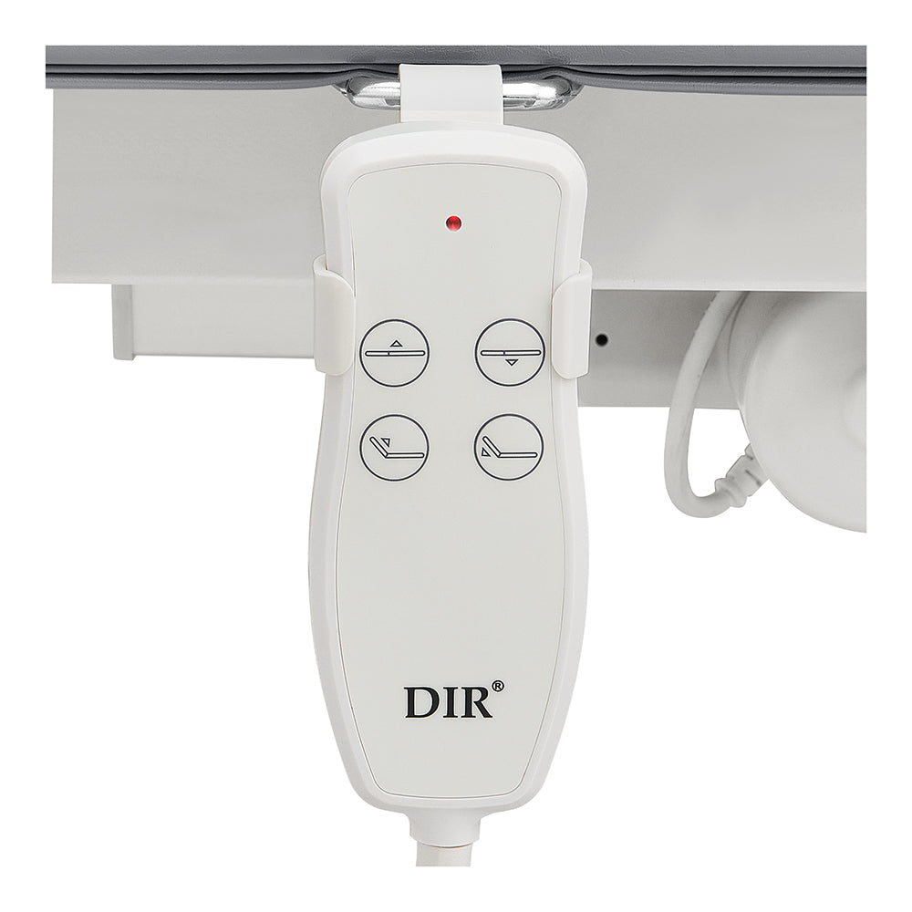 DIR remote for Mar Egeo 2-Motors spa bed, 4 buttons, red light.