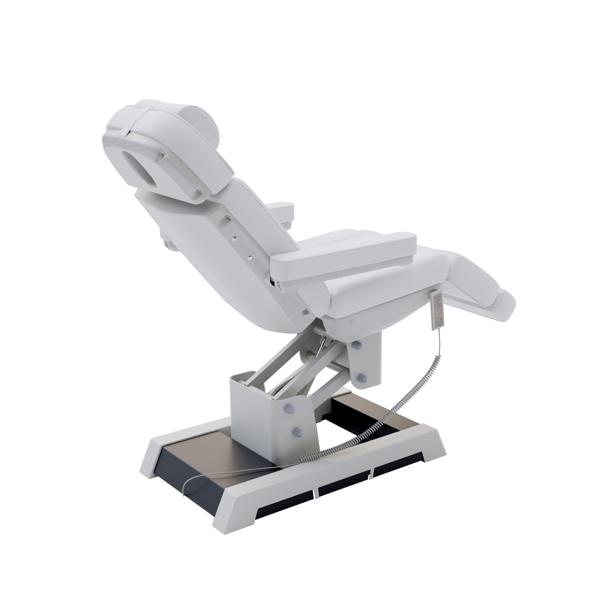 Silverfox America 2220D Electric Massage Table with footrest, armrests, and electronic controls.