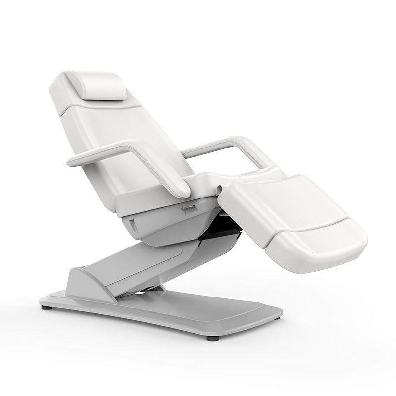 Silverfox America 2221D Electric Massage Chair with armrests and padded sections; ideal for procedures.