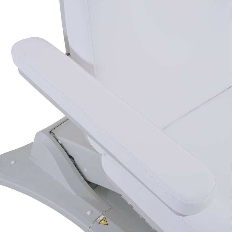 Close-up of the padded armrest on the Silverfox America 2246BN Electric Massage Chair.