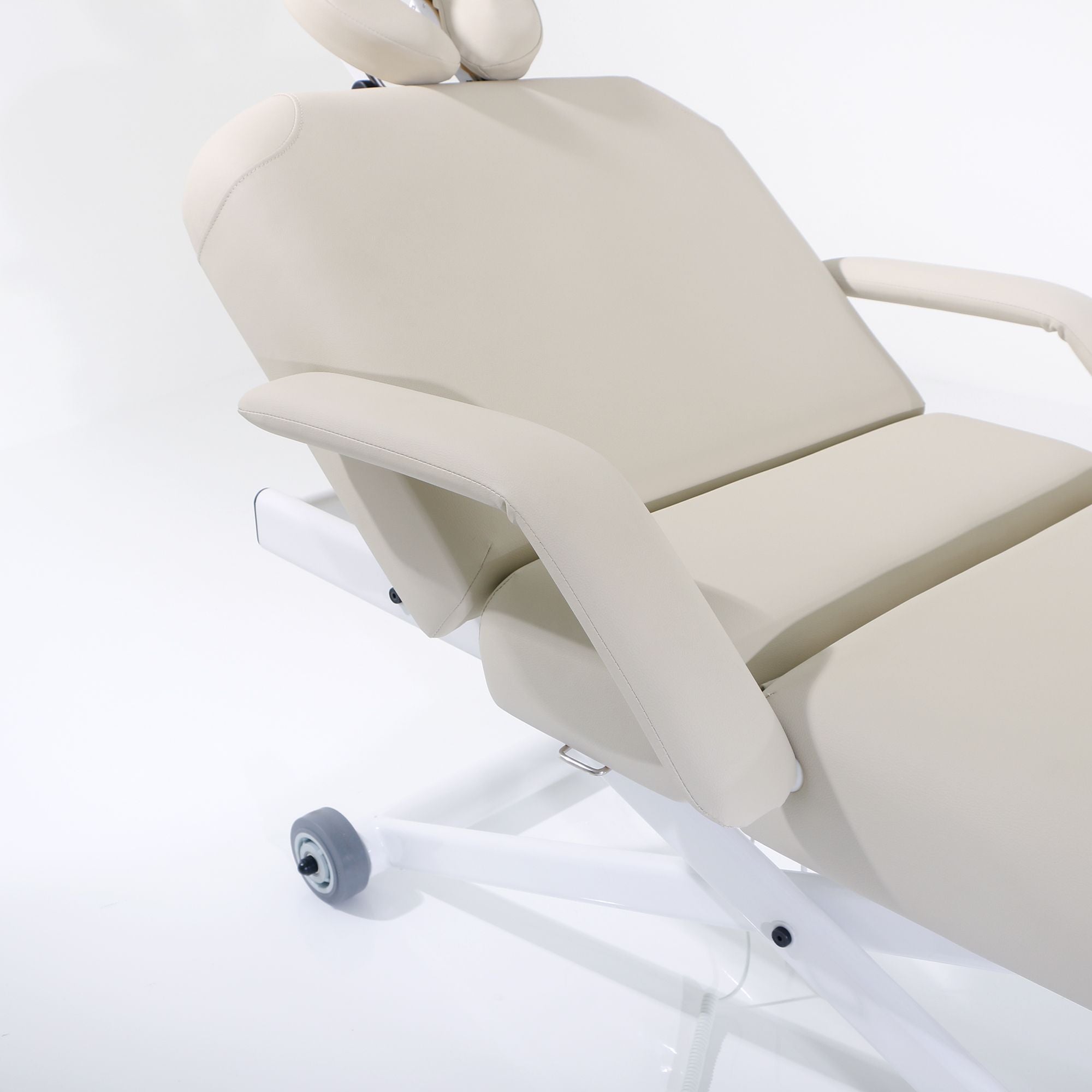 Silverfox America 2274B electric massage bed with armrests and headrest for medical or spa use.