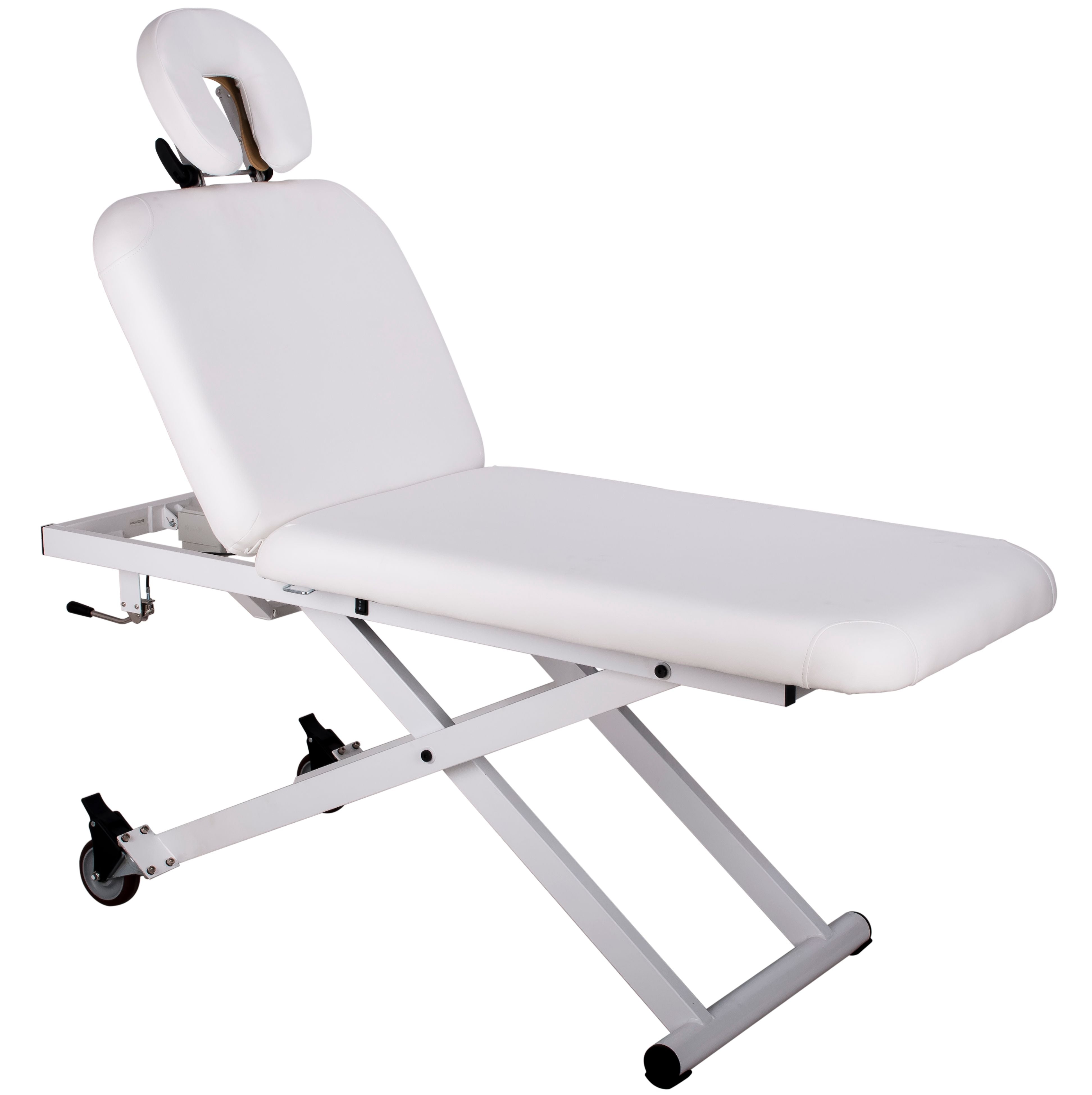 Silverfox America 2210A Electric Massage Table with headrest, ideal for massage therapists.