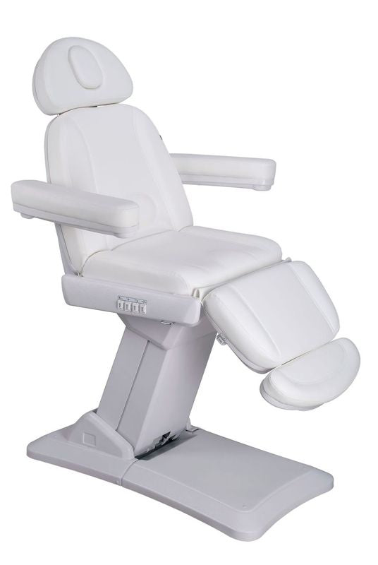 Silverfox America 2235D Electric Massage Table: adjustable with armrests, headrest, and leg support.