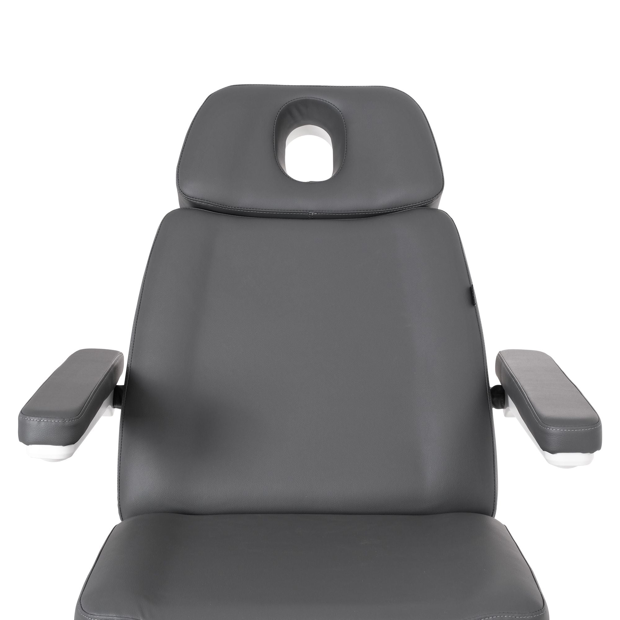 Silverfox America 2222BN Electric Massage Table with armrests and face hole in headrest.