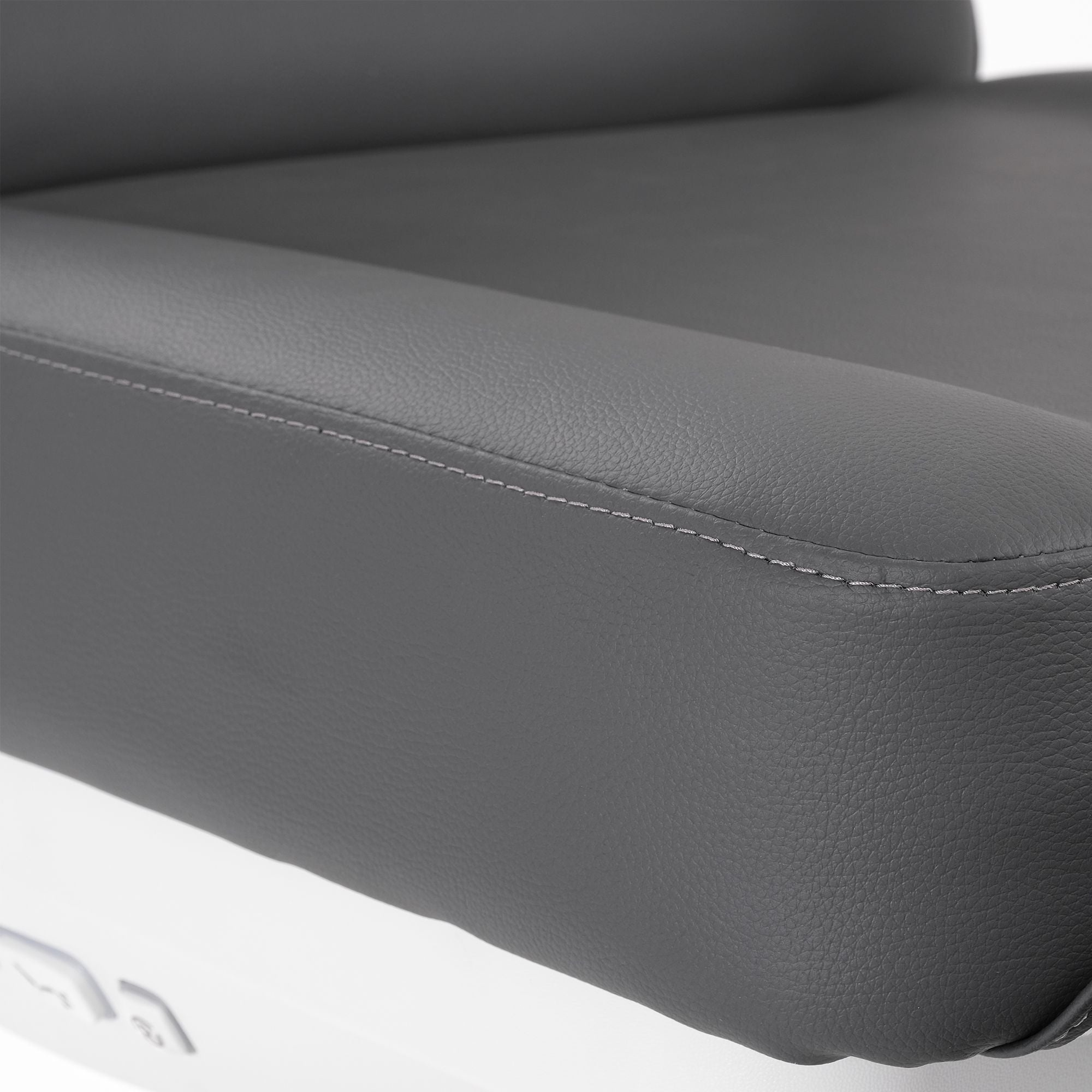 Close-up of a dark gray cushion on the Silverfox America 2222BN Electric Massage Table.