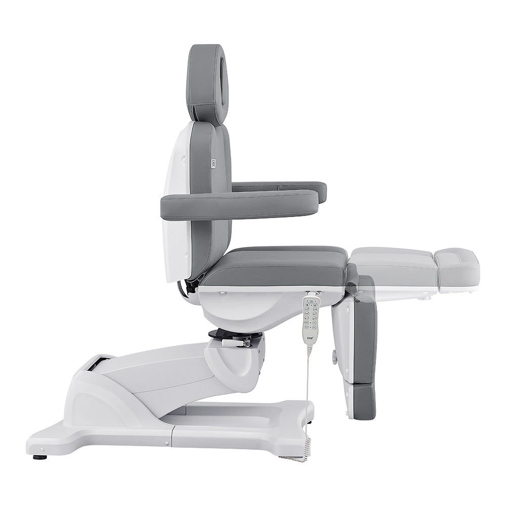DIR Pavo FACIAL Beauty Bed, gray, 4 motors, fully electric with adjustable settings.
