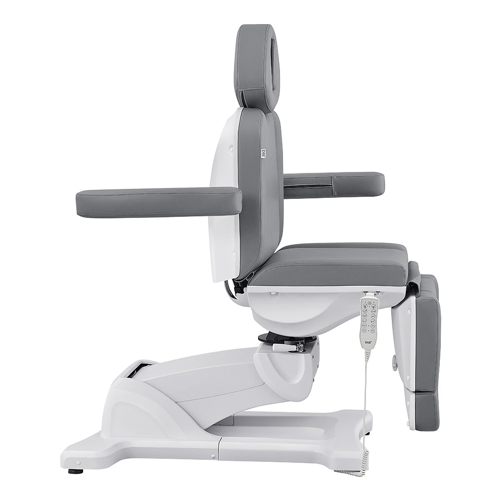 DIR Pavo FACIAL Beauty Bed & Chair in gray, full electric, 4 motors, with remote control.