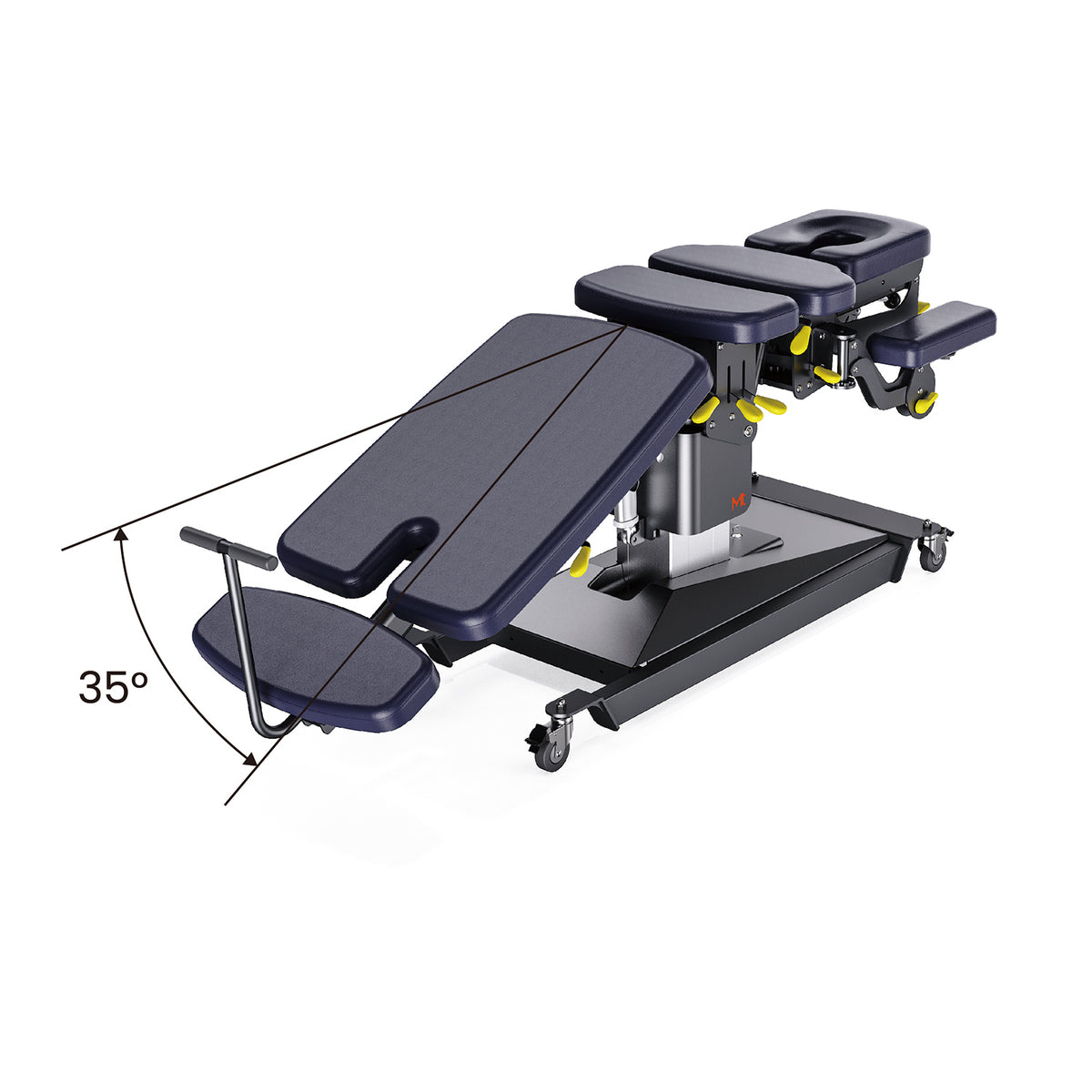 MT Chiropractic Prime-400 Chiropractic Table with adjustable parts on a white background