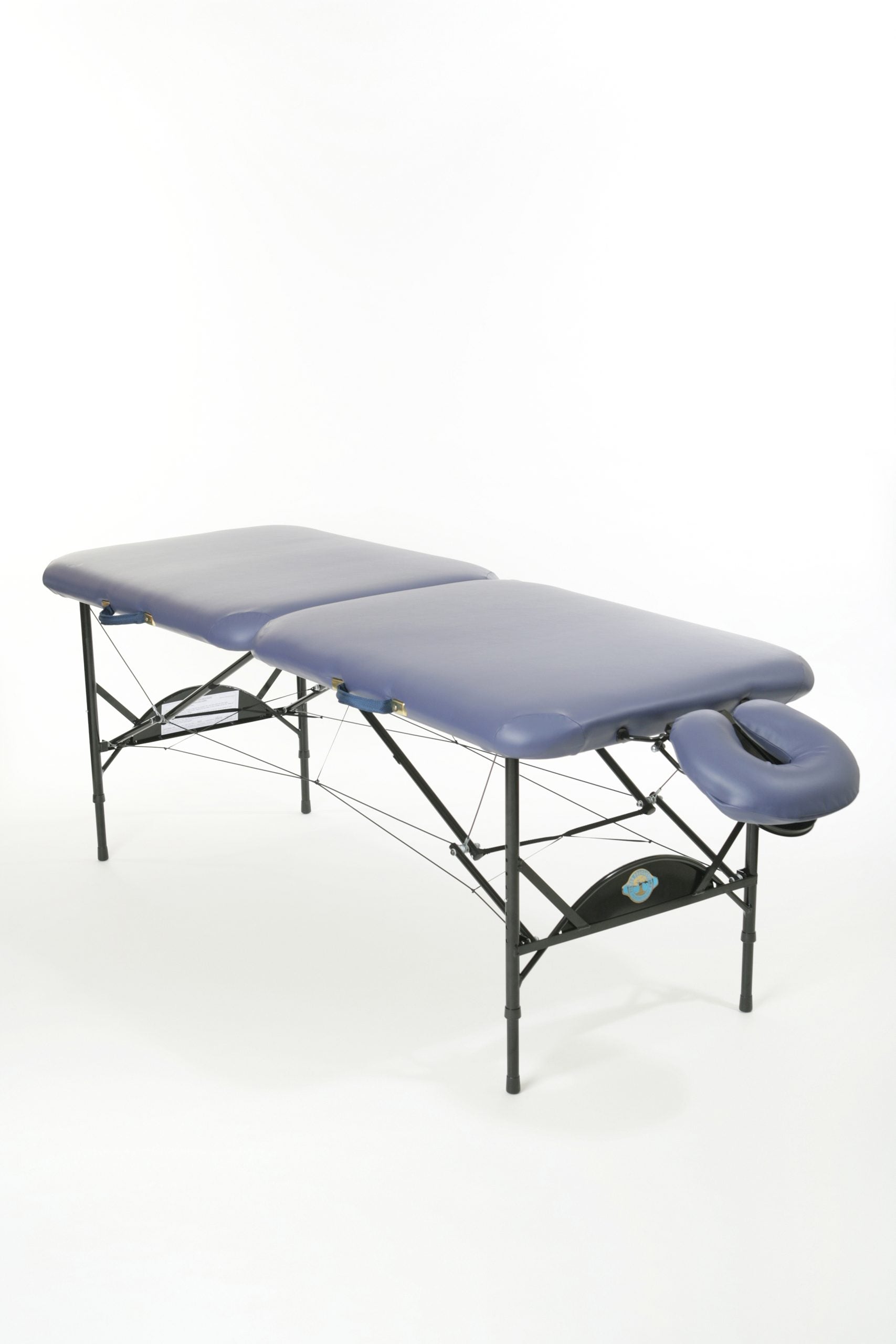 Pisces Pro NEW WAVE II Lite Portable Massage Table with face cradle on a white background.