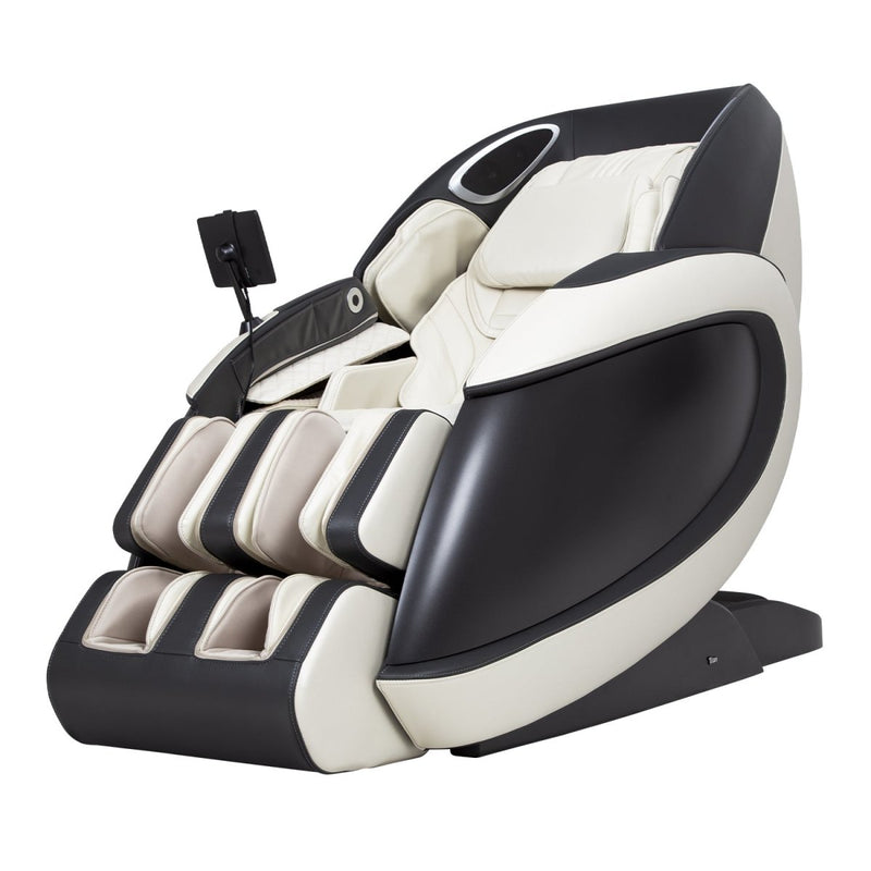 taupe massage chair on a white background