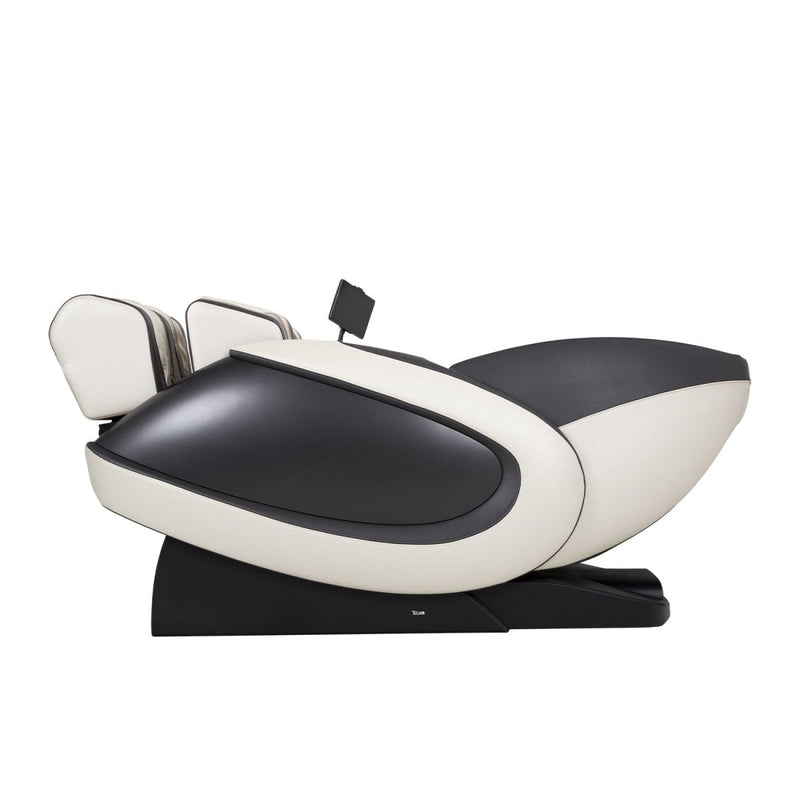 Taupe Titan Premium Fleetwood II 4D massage chair on a white background