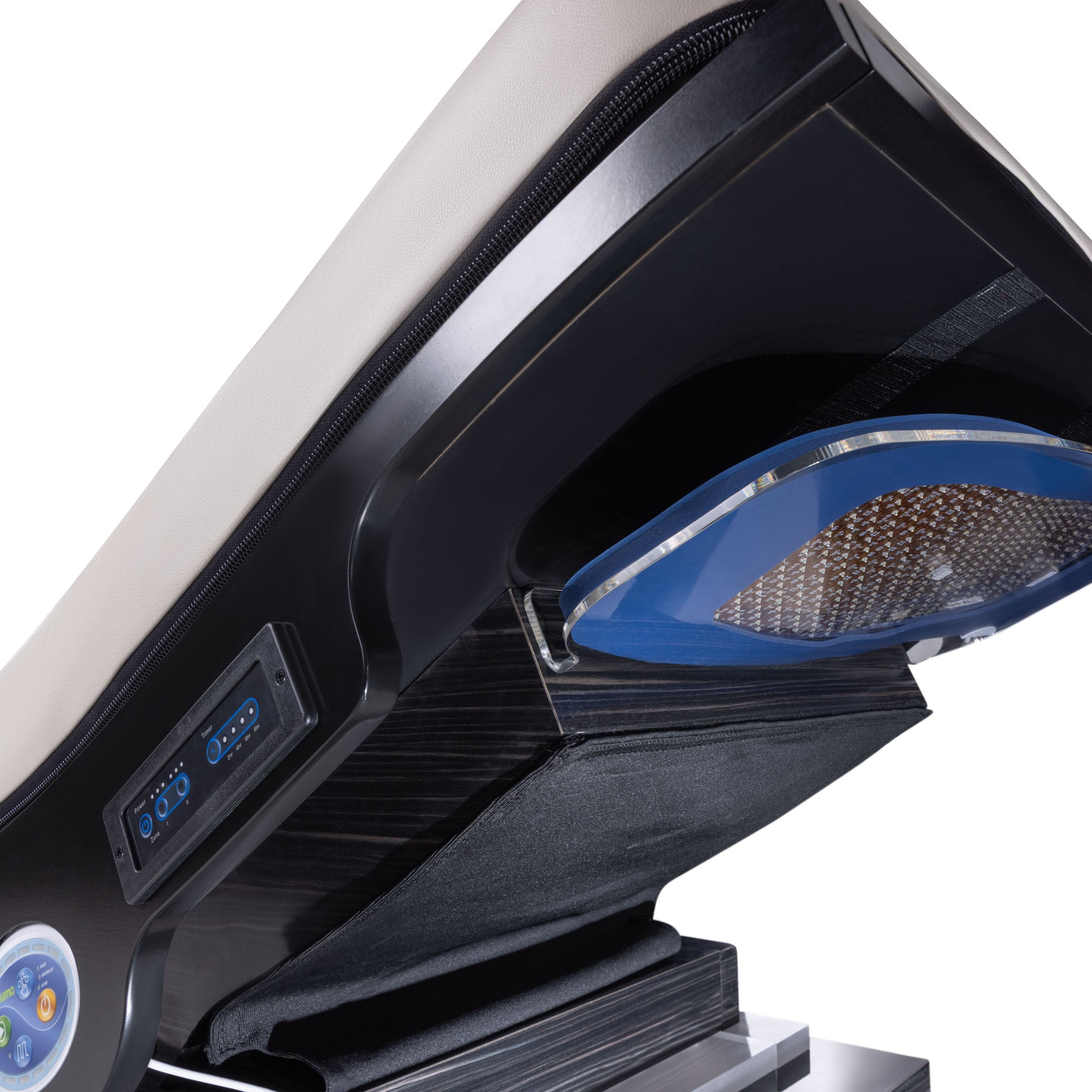 Close-up of Living Earth Crafts Ultima Reset™ Lounger w/ IceBlock™ Chromatherapy Base