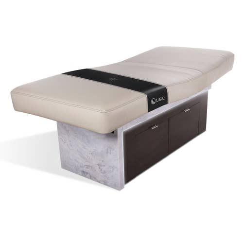Living Earth Crafts INSIGNIA 2.0 WATERFALL table with storage and replaceable mattress.