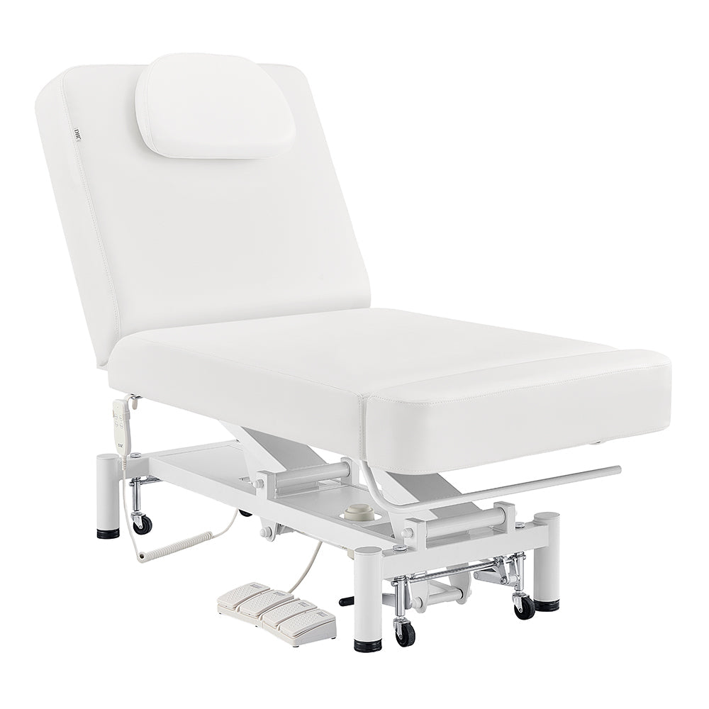 WellRelax Treatment Table DIR by DIR: adjustable rehab bed with foot controls for medical or spa use.