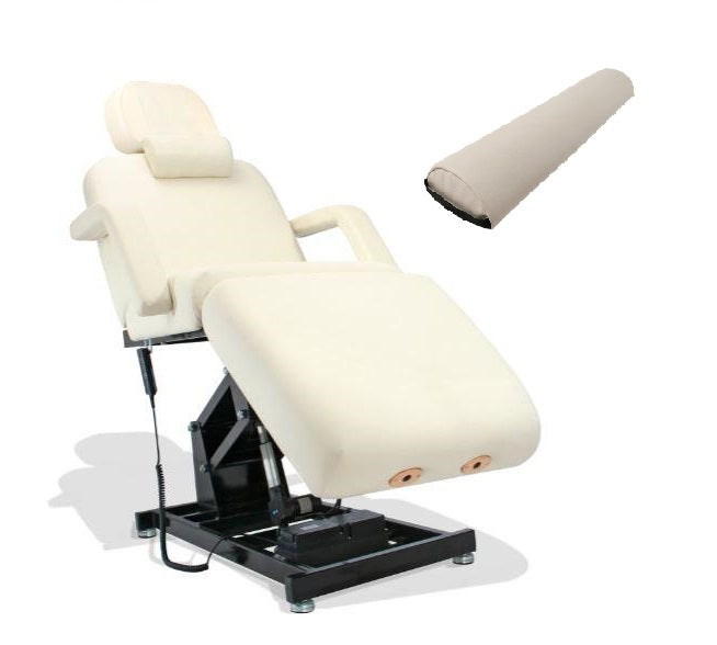 Comfort Soul LUMINA ELITE electric lift table with headrest and ergonomic cream cushioning.