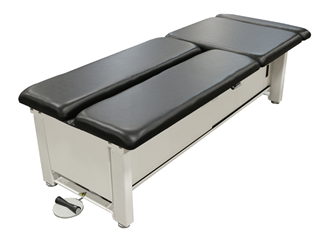 PHS Chiropractic ME2002 "The Bolt" elevating table with foot pedal and electric lift.