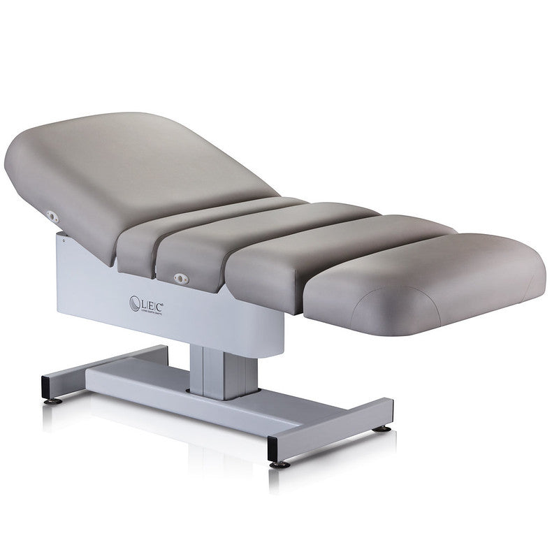 Living Earth Crafts CLOUD 9 electric lift spa table, adjustable, gray, metal base.