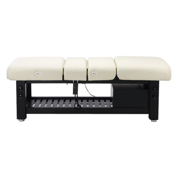 Comfort Soul DENALI ELITE Spa Table: cream padding, black frame—ideal for spa treatment rooms.