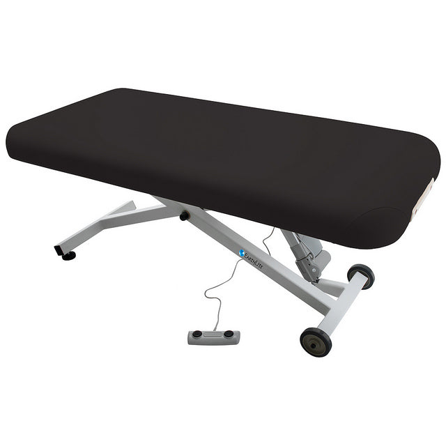 EarthLite ELLORA LIFT Massage Table, electric, adjustable height, remote control, black.