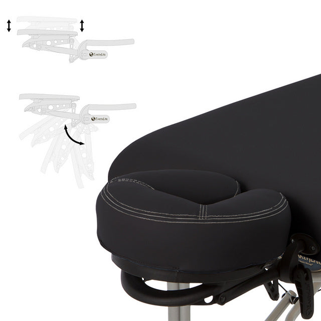 EarthLite LUNA Portable Massage Table: ultra-light, Reiki-ready with padded face cradle.