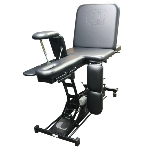PHS Medical LAST Table: Adjustable rehab chair with elevating base for leg and shoulder therapy.