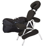 Black EarthLite VORTEX Portable Massage Chair Package
