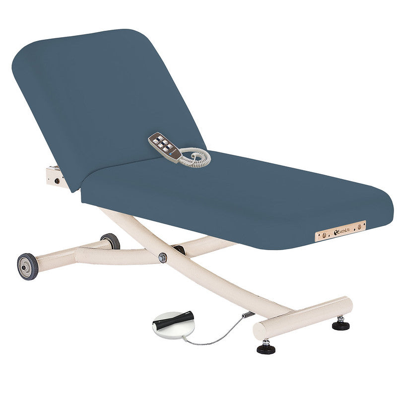 EarthLite Ellora Vista Electric Tilt massage table with remote, perfect for spas and salons.
