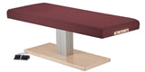 Burgundy EarthLite EVEREST SPA FLAT Single Pedestal Electric Lift Table