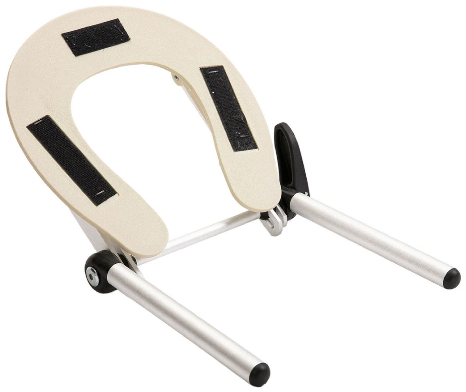 Sierra Comfort PREFERRED Portable Massage Table with foldable legs and black Velcro straps.