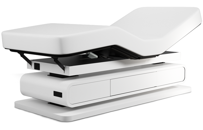 The Oakworks Spa BRITTA Table offers a modern, customizable design with adjustable breast comfort.