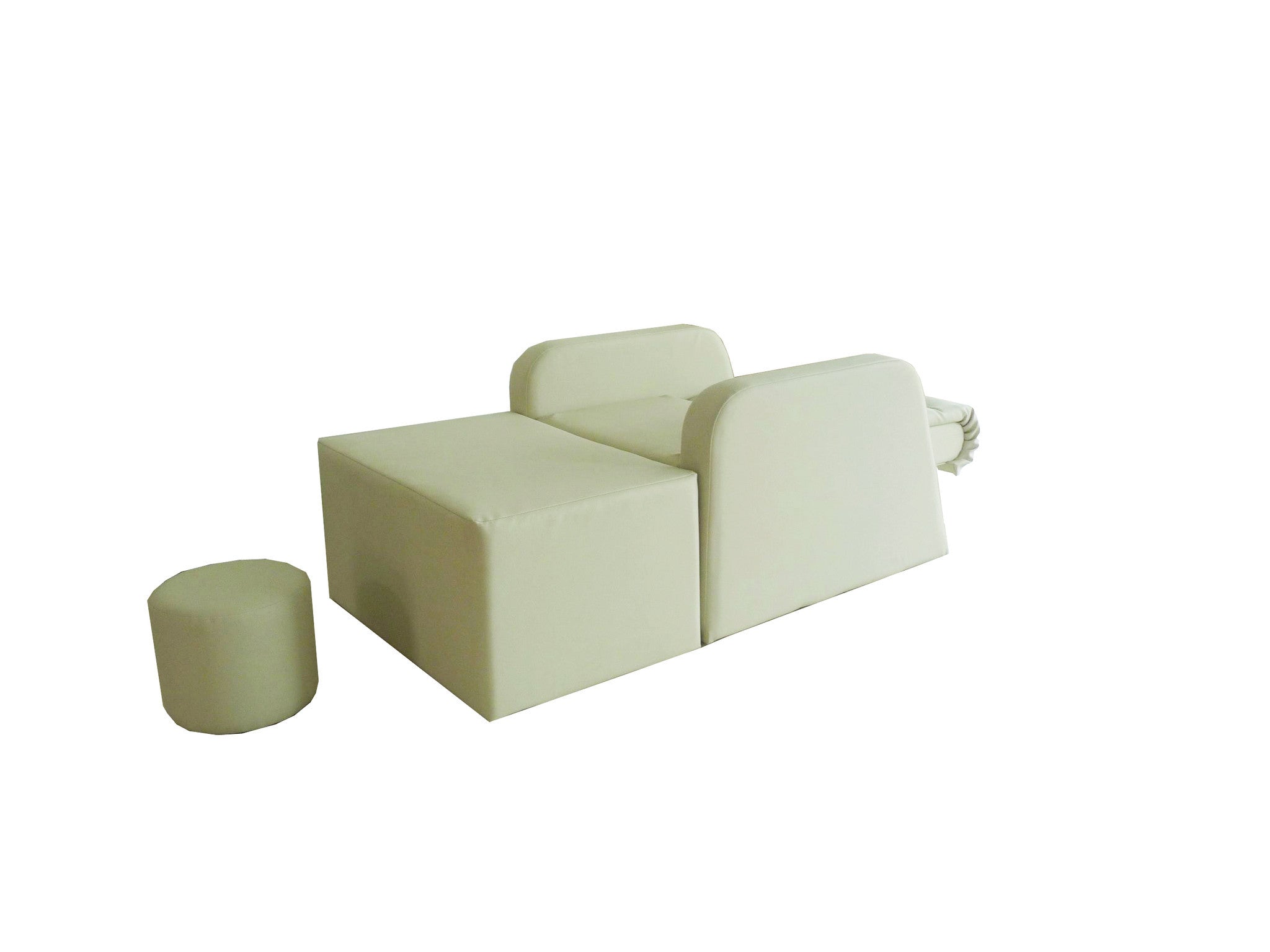 TouchAmerica DESTINY Pedicure Chair – modular foam seat, armrests, and chair on white background.