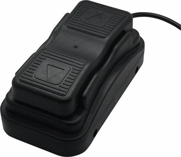 Nirvana foot pedal switch for Salon Top Electric Massage Table, with up/down buttons and cable.