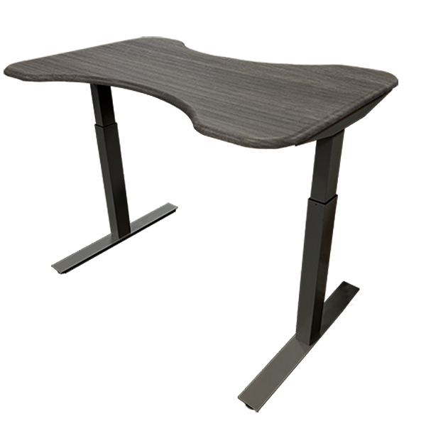 PHS Medical HT100 Hand Therapy Table features a contoured dark wood top and metal legs.