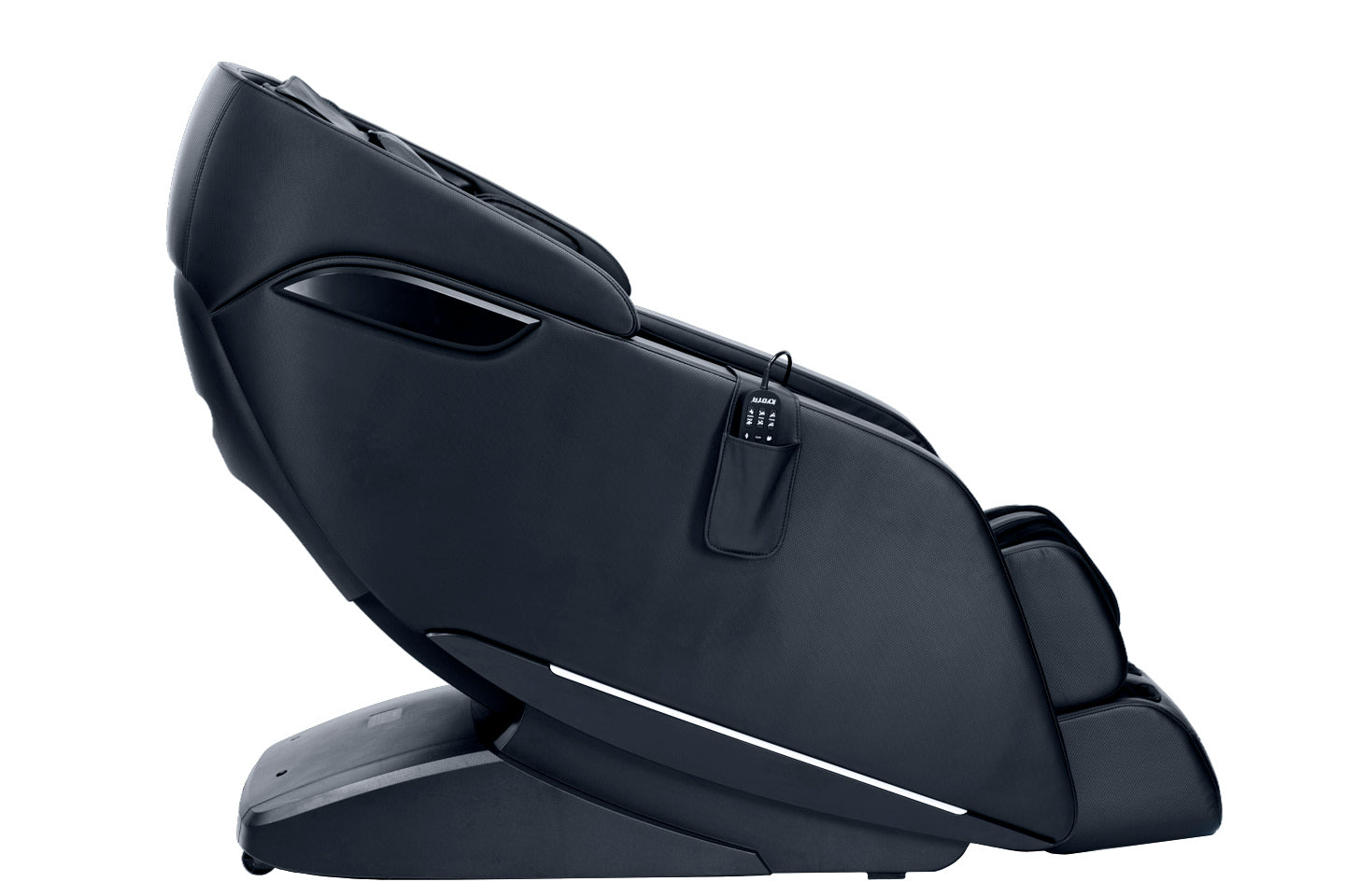 Kyota Genki M380 massage chair reclines, offers full body massage, voice and remote control.