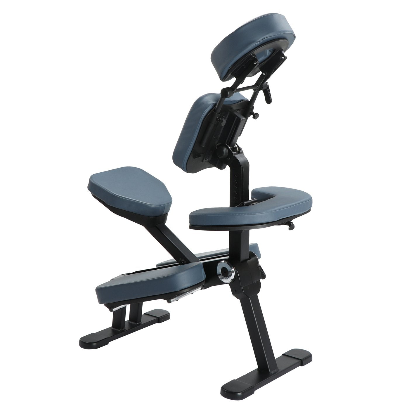 Master Massage Gymlane Portable Chair: ergonomic, padded seat, armrest, knee rest, face cradle.
