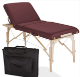 Burgundy EarthLite AVALON XD TILT Portable Massage Table Package