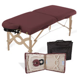 Burgundy EarthLite AVALON XD Portable Massage Table Package