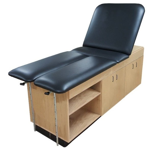 PHS Medical CAB-PRO Treatment Cabinet with black cushion and adjustable backrest.
