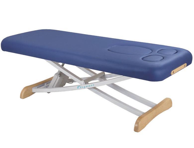 Custom Craftworks ELEGANCE BASIC Electric Lift Table with face and arm rests, adjustable frame.