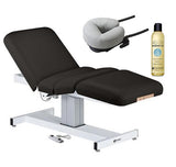 Black EarthLite EVEREST FULL ELECTRIC SALON Stationary Lift Massage Table