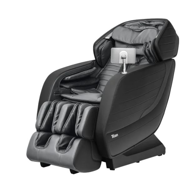 Titan JUPITER LE Premium Electric Massage Chair by Titan with padded cushions and arm supports.