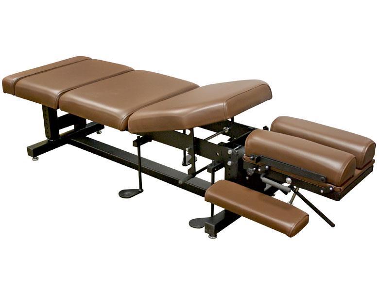 PHS Chiropractic PHS METAL Max Drop Table with metal frame and adjustable padded sections.