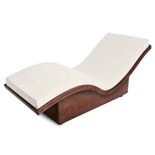 Living Earth Crafts NuWave™ Lounger: a curved chaise with replaceable mattress.