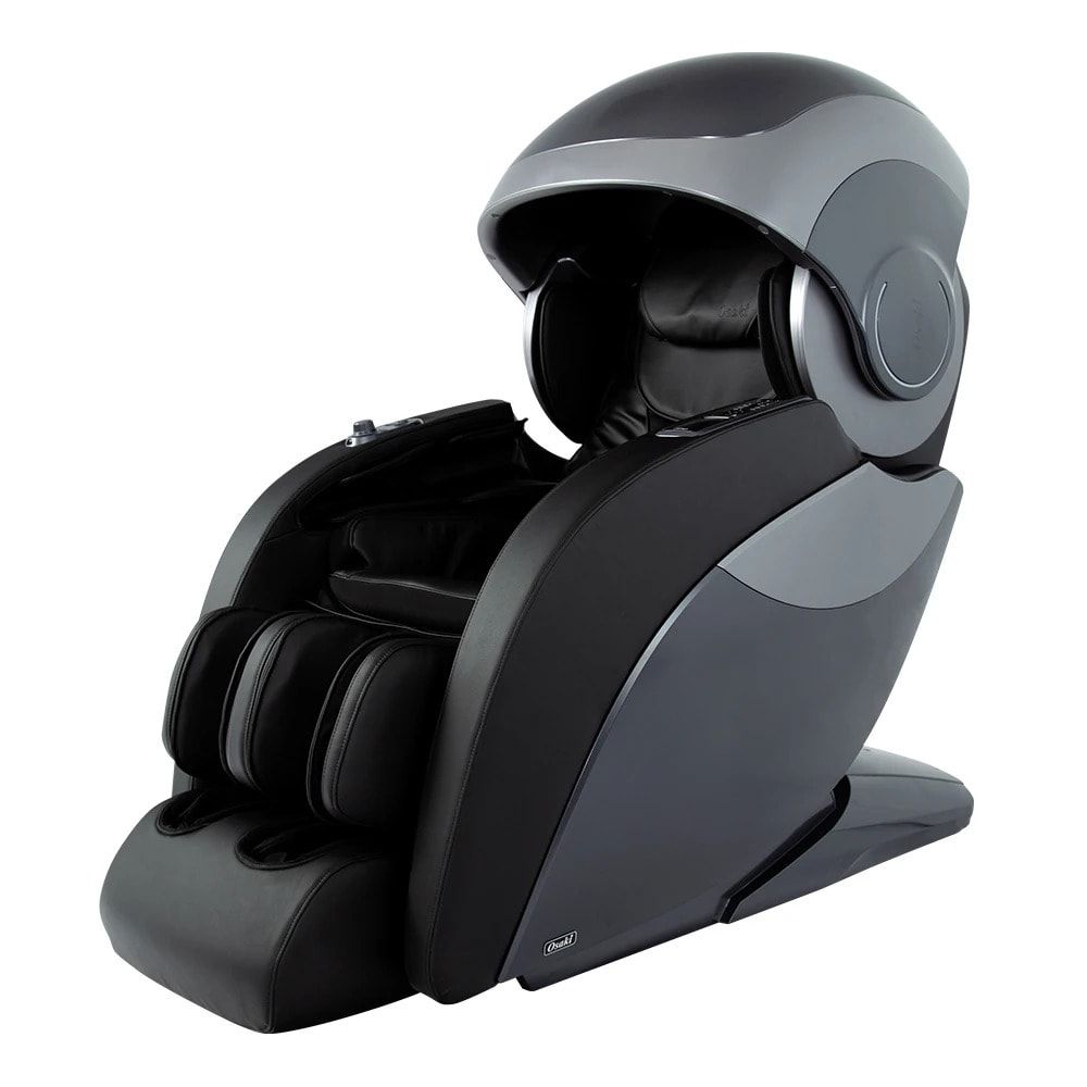 Osaki OS-4D ESCAPE Electric Massage Chair with full body air compression, black and gray.