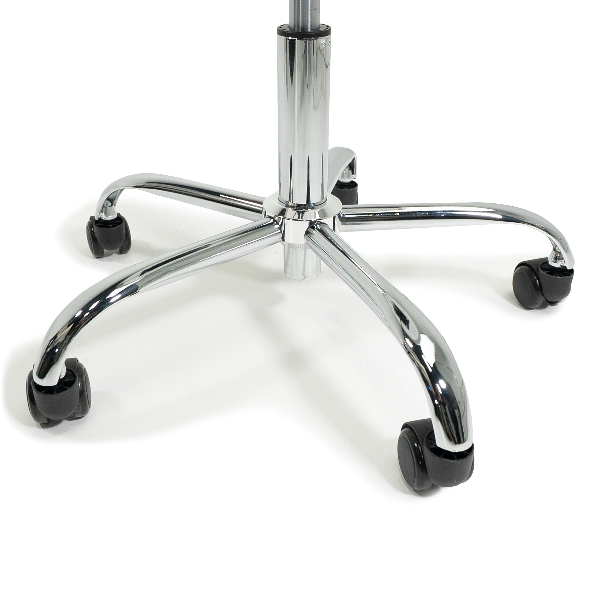 EarthLite PNEUMATIC Rolling Stool base with five casters, ideal for mobility and adjustment.