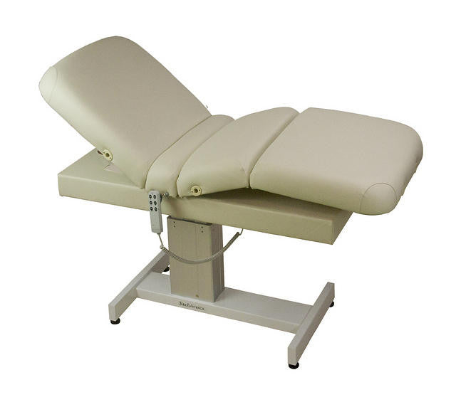 TouchAmerica VENETIAN POWERTILT Table with motorized height and backrest adjustment.