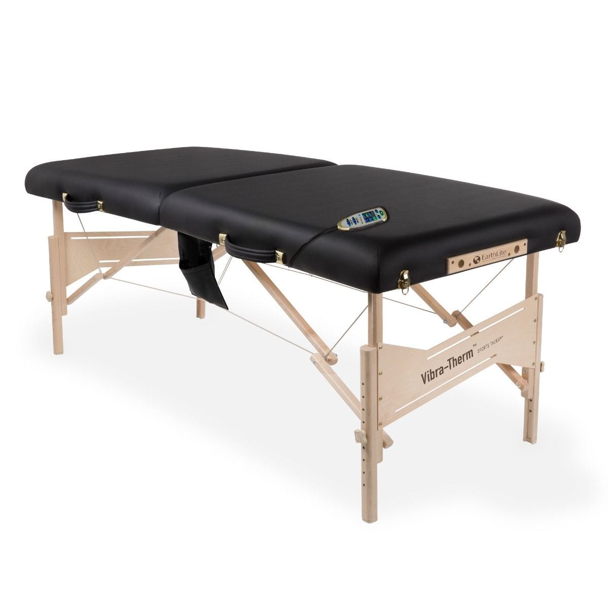 EarthLite VIBRA-THERM™ portable massage table with remote, perfect for sports muscle recovery.