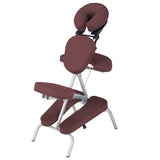 Burgundy EarthLite VORTEX Portable Massage Chair