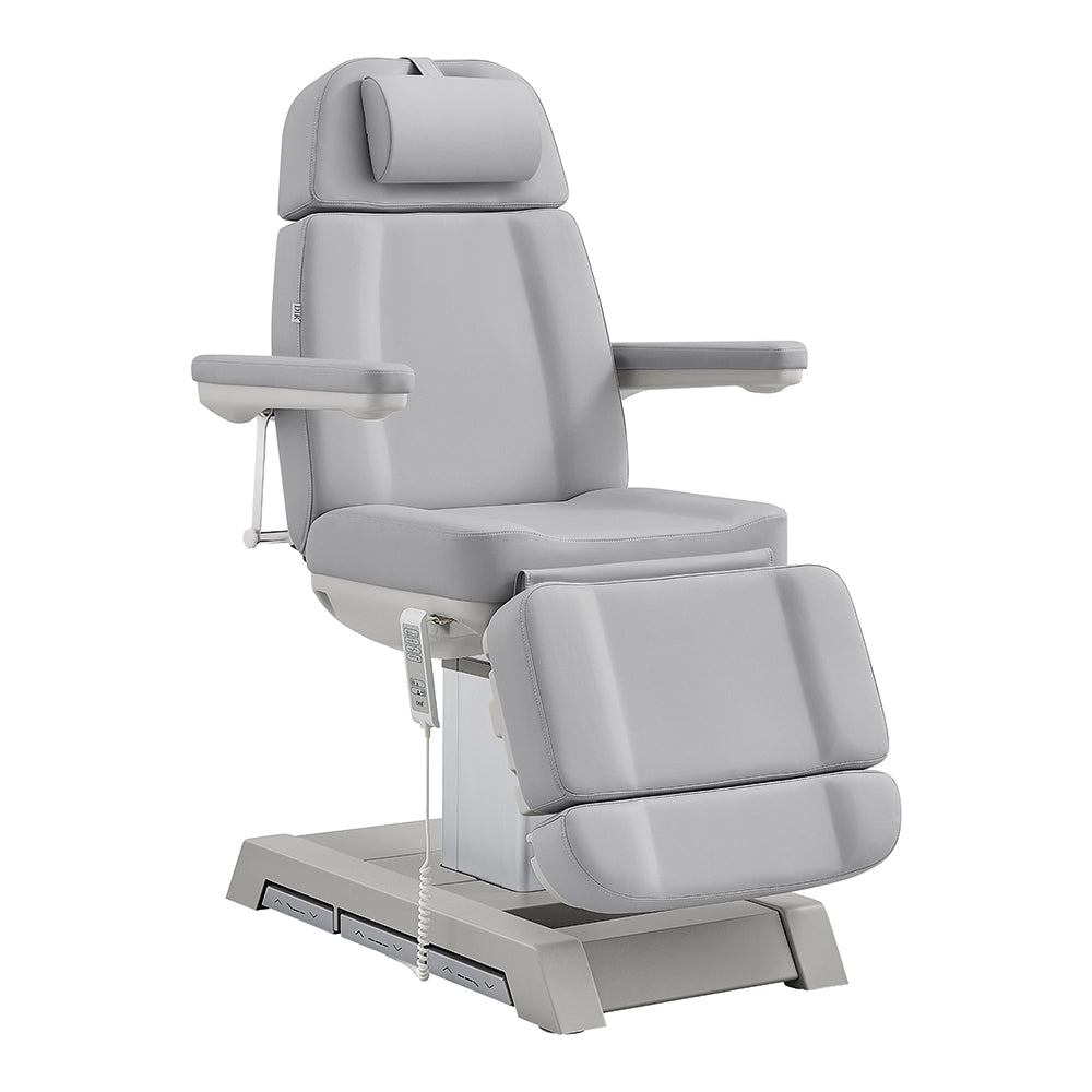 DIR Sydney Medical Chair: gray, 4 motors, reclining backrest, armrests, foot & hand remote.