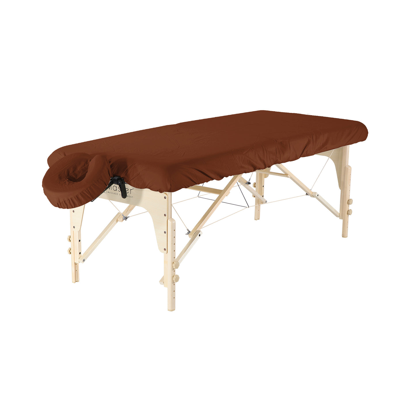 Master Massage Dignity & Luxury Microfiber Table Cover Set 2 Piece Set - Machine Washable Dark Chocolate